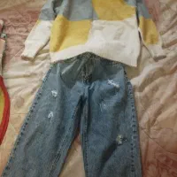 بولیز گرم و شلوار مام دخترونه از 8تا11در حد نونو