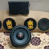سیستم آمپ چهار کانال ساب میدرنج طاقچه س بعدی|قطعات یدکی و لوازم جانبی|اصفهان, باتون|دیوار