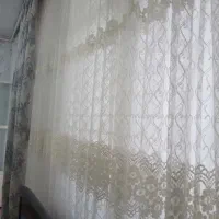 پرده توری دوخته شده در حد نو سالم 4متری|پرده، رانر، رومیزی|تهران, نعمت‌آباد|دیوار