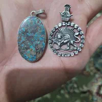 حراج پلاک عتیقه فیروزه اصل نیشابور عیار ۹۵۰