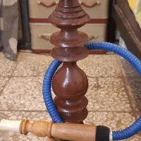 قلیان چوبی به همرا یک تنگ اضافه بزرگ سالم