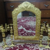 آینه شمعدان آبکاری شده