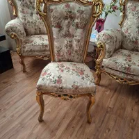مبل استیل سلطنتی ۹ نفره با چوب راش|مبلمان خانگی و میز عسلی|تهران, سازمان برنامه شمالی|دیوار