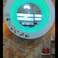 دکور آینه‌ نوری گرد ام دی اف شیک و نو