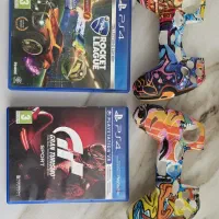 دو عدد سی دی ps4 به همراه روکش دسته ps4