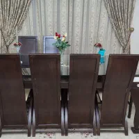 فروش میز ناهار خوری چوبی ۸ نفره با طرح Z|میز و صندلی غذاخوری|بندرعباس, |دیوار