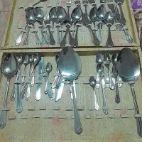 ست ۵۵ پارچه قاشق چنگال کارد استیل ژاپنی