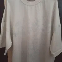 تیشرت مردانه سفید سایز لارج
