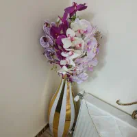 گلدان همراه گل|گل مصنوعی|پاکدشت, پاکدشت (مامازند)|دیوار