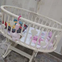 تخت نوزاد درحد کلا۱ماه استفاده شده|تخت و سرویس خواب|تهران, شهرک کوهسار|دیوار