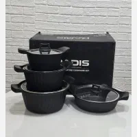 سرویس قابلمه چدن گرانیت برند رادیس 8 پارچه