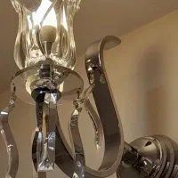 جفت لوستر نقره ای و دیوارکوب مناسب جهیزیه