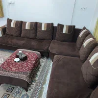 مبل ۷نفره (L) راحتی|مبلمان خانگی و میز عسلی|آبادان, |دیوار