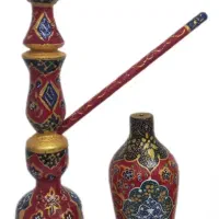 میل سنتی تنبک قلیان گلدان چوبی دکوری نقاشی تذهیب