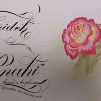 خوشنویسی لاتین با قلم،خط کرسیو ،پیوسته نویسی|خدمات آموزشی|رشت, حسین آباد|دیوار