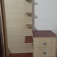 سرویسخواب چوب ترک بدون خط وخش ۷تیکه باهم|تخت و سرویس خواب|بندر ماهشهر, |دیوار