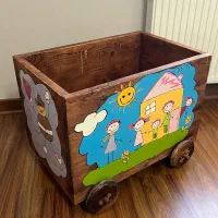 باکس اسباب  بازی چوبی