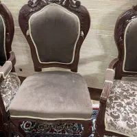 یک دست مبل ۹ نفره استیل همراه یک اواژور و یک موزه|مبلمان خانگی و میز عسلی|خمینی‌شهر, |دیوار