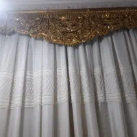 پرده دوماه خریدم پا رچش سفارشی|پرده، رانر، رومیزی|کارون, |دیوار