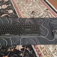 ست موس و کیبورد گیمینگ همراه با موس پد