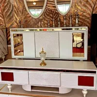 آیینه کنسول میز تی‌وی تاپ ریلکسی.المینوم.شیک.زیبا