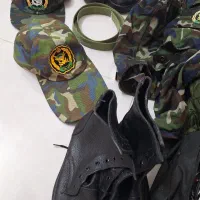 لباس سربازی پدافند، پوتین و کلاه، کیف واکس|لباس|اصفهان, فرح آباد|دیوار