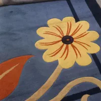 گلیم فرش تمیز ۹متری و قالیچه گرد
