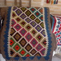 گلیم دست بافت|گلیم، جاجیم، گبه|خرمآباد, |دیوار