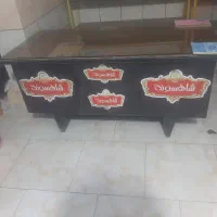 میز فلزی میز چوبی صندلی چرخ دار|میز و صندلی غذاخوری|کلاله, |دیوار