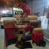 صندوقچه یلدا.بانکه اجیل.گاری.گل قرمز|صنایع دستی و سایر لوازم تزئینی|ملارد, |دیوار