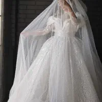 لباس عروس پوشیده و شاین دار