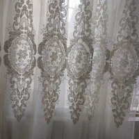 پرده تور با دستک|پرده، رانر، رومیزی|مشهد, طرق|دیوار