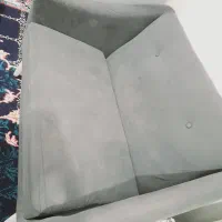 مبل دونفره و تک نفره سالم رنگ طوسی