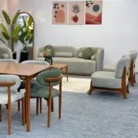 مبل مدل/ال/مینی مال راحتی تمام چوب راش/محکم/کد۳۵۱۹