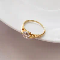 انگشتر نقره نگین زیرکنیا با روکش طلا|بدلیجات|تهران, الهیه|دیوار