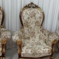 مبل سلطنتی نه نفره سالم|مبلمان خانگی و میز عسلی|شاهرود, |دیوار