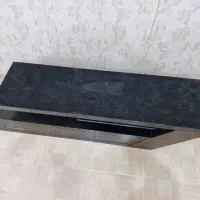 میز تلویزیون مدرن هایگلس (ترکیب مشکی و طرح چوب)|میز تلویزیون|گرگان, |دیوار