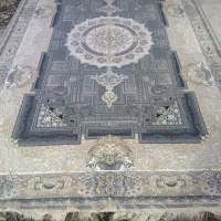 فرش۱۲۰۰شانه زمردکاشان طرح ایوان