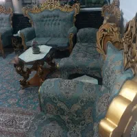 مبل 7نفره سلطنتی سفارشی|مبلمان خانگی و میز عسلی|نسیم‌شهر, |دیوار