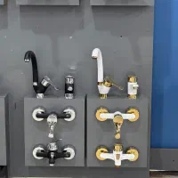 ست چهار تیکه شیرالات رنگی اقتصادی