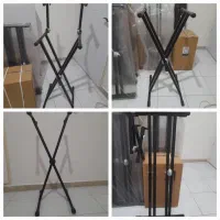 پایه کیبرد ارگ ۲ طبقه . پایه ضربدری ساده و دوبل