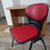 صندلی فلزی صدفی با روکش ابری نرم