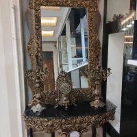 آینه کنسول چوبی