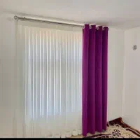 پرده سالن پذیرایی با یک دستک مخمل|پرده، رانر، رومیزی|مشهد, ولیعصر (شهرک غرب)|دیوار