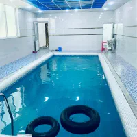 باغ‌۱۰۰۰متری جنگلی با استخر۴۰متری و تراس ۱۰۰متری|اجارهٔ کوتاه‌مدت ویلا و باغ|نیشابور, باغرود|دیوار