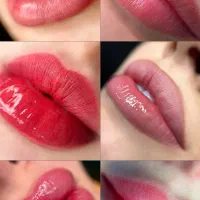 مدل برای شیدینگ لب و خط چشم جهت تکمیل آلبوم کاری