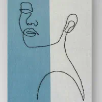 نقاشی با دوخت روی بوم