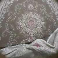 قالی ۱۲ متری زیتونی گردوی سه عدد+کتیبه ۲۸۰ سانت