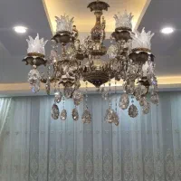 لوستر  شیک بهمراه دیوار کوب های ست خودش|لوستر و چراغ آویز|مشهد, دانشجو|دیوار