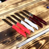 کارد دم دستی اره ای دسته رنگی (اکلیلی) گیلدا